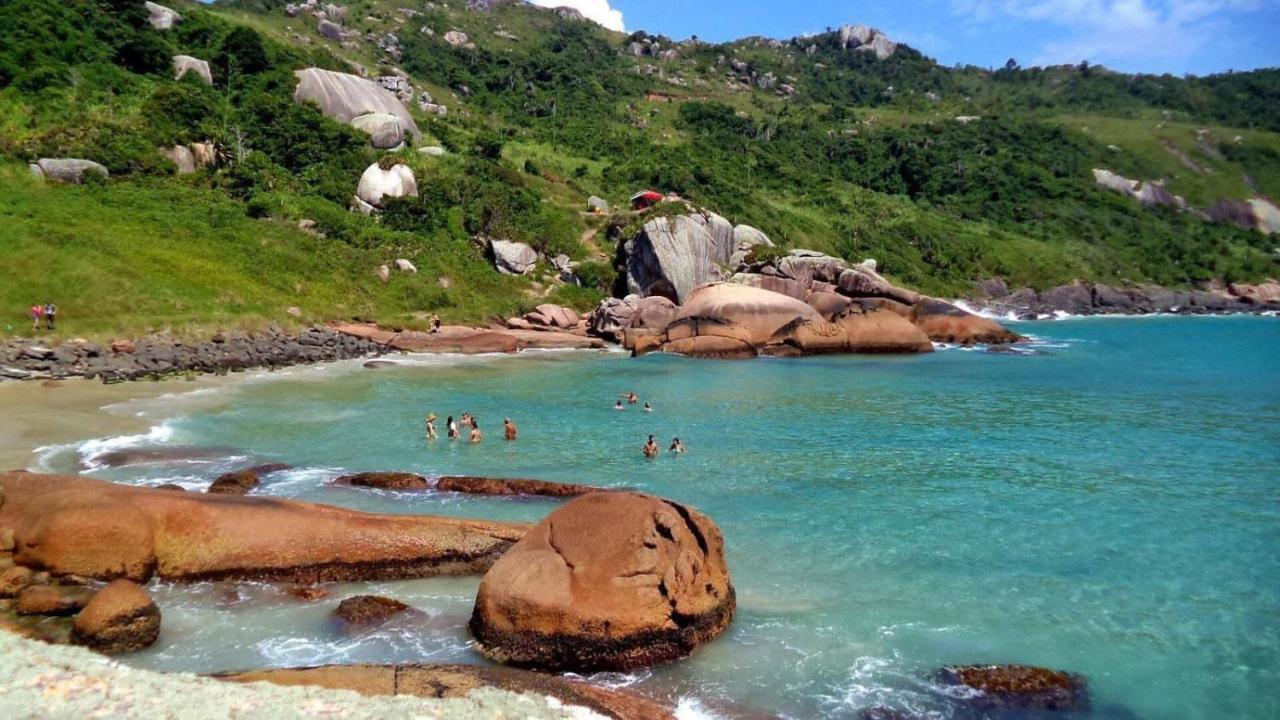 フロリアノポリス Casa De Temporada No Sul Da Ilha Com Piscinaヴィラ エクステリア 写真